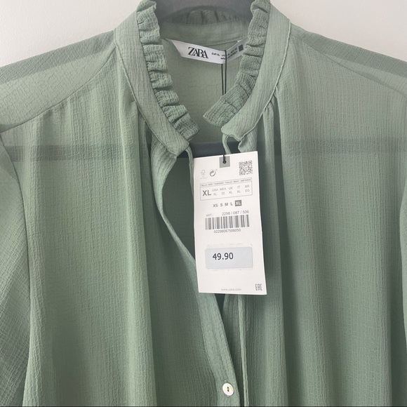 Rare Sold Out Ruffled Zara Dress - Picture 3 of 5